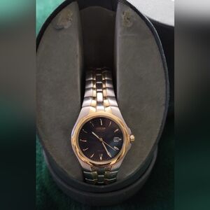 Men's Citizen Eco-DriveR Corso Two-ToneWatch with Black Dial